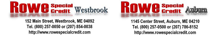 Rowe Special Credit Promor Banner with Links to Web Sites